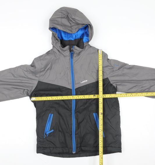 Boys UK Size 6 Years DECATHLON Grey Puffer Jacket