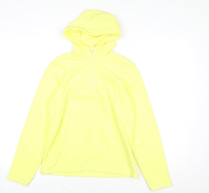 Mountain Warehouse Girls Yellow Fleece Half Zip Hoodie 11-12 Years