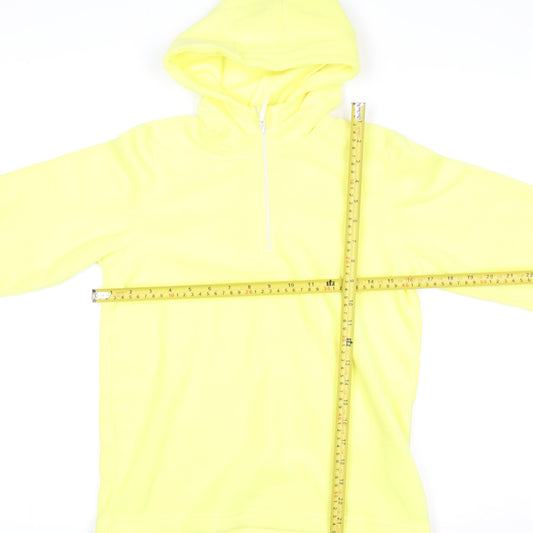 Mountain Warehouse Girls Yellow Fleece Half Zip Hoodie 11-12 Years