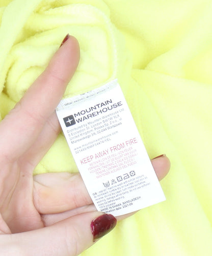 Mountain Warehouse Girls Yellow Fleece Half Zip Hoodie 11-12 Years