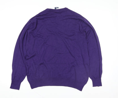 Tottenham Hotspur Men’s Purple Cotton Crew Neck Jumper M