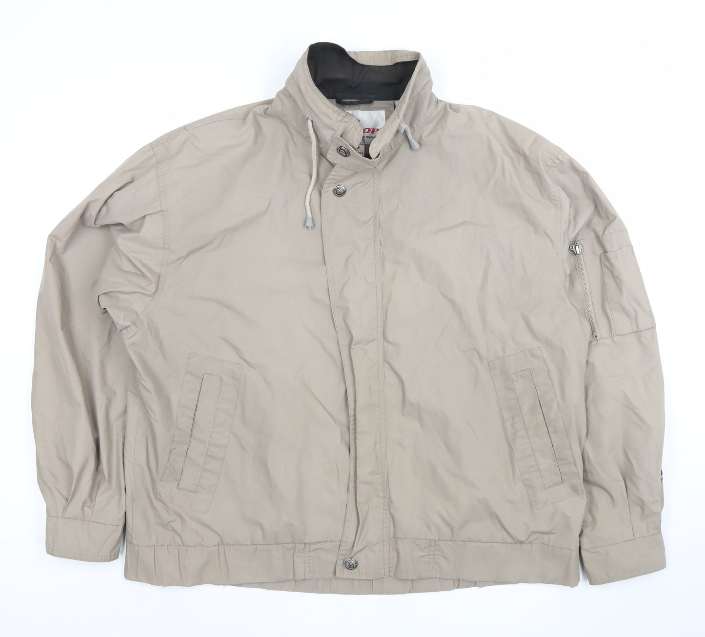 Mens UK Size L Dunlop Beige Windbreaker Coat