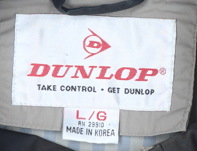 Mens UK Size L Dunlop Beige Windbreaker Coat