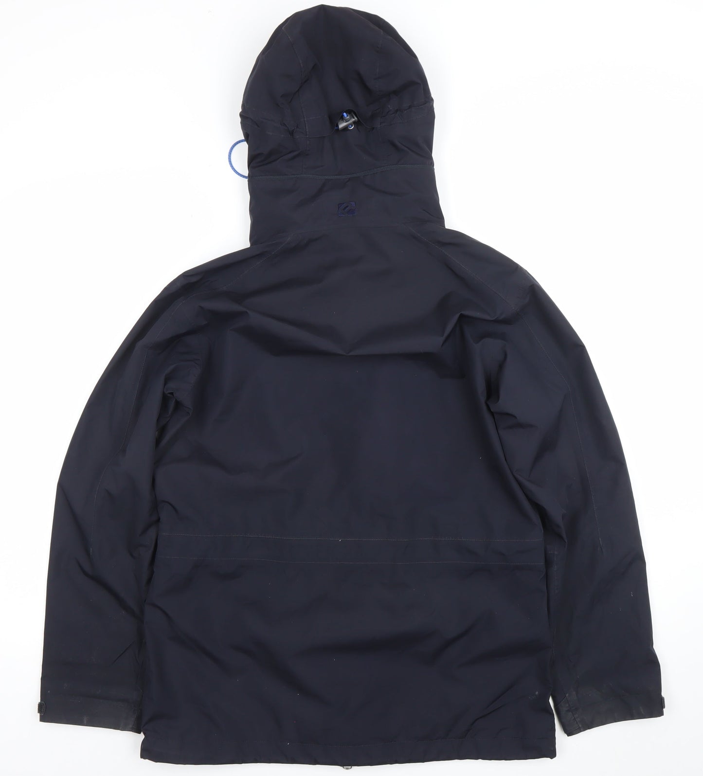 Rohan Womens Blue Cloudcover Waterproof Hooded Long Jacket Size S