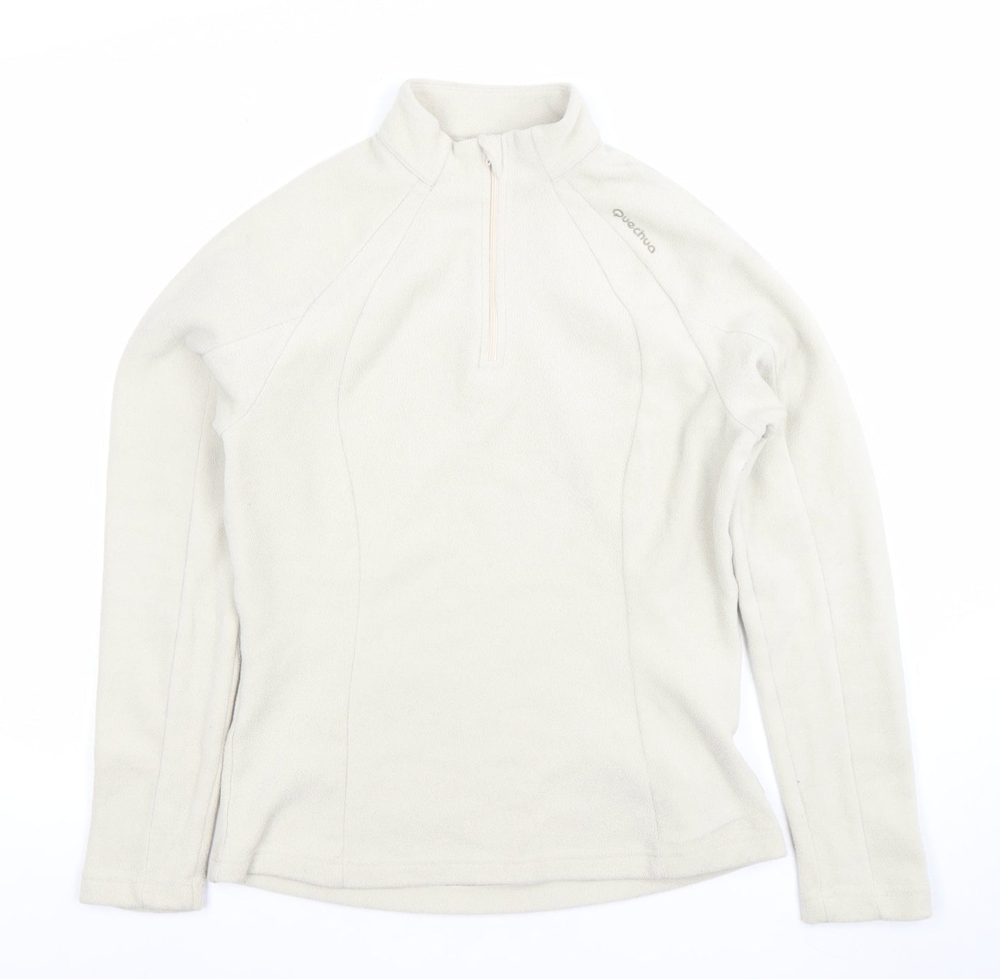 Quechua Women's Beige Fleece Pullover Sweatshirt Size M