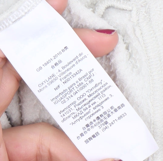 Quechua Women's Beige Fleece Pullover Sweatshirt Size M