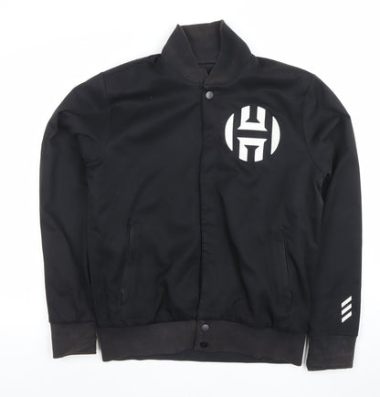 adidas Men’s Black Varsity Jacket S James Harden Basketball Logo