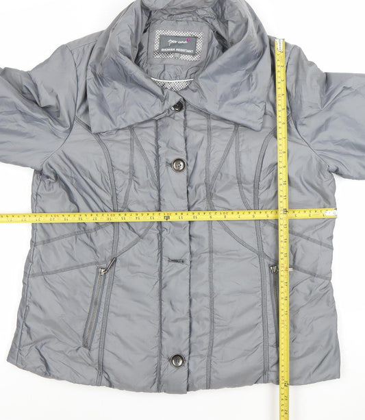 Womens UK Size 10 Marks and Spencer Grey Puffer Jacket