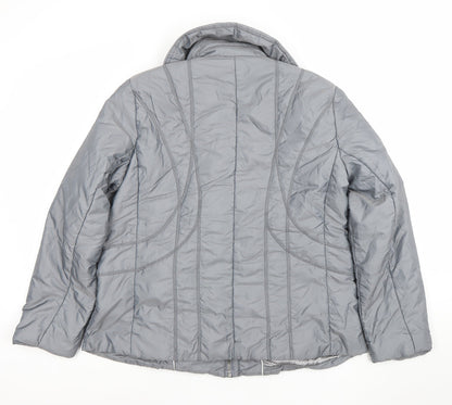 Womens UK Size 10 Marks and Spencer Grey Puffer Jacket