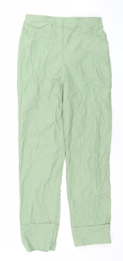 Womens UK Size XS Gallery Regular Fit CasualTravel Green Trousers