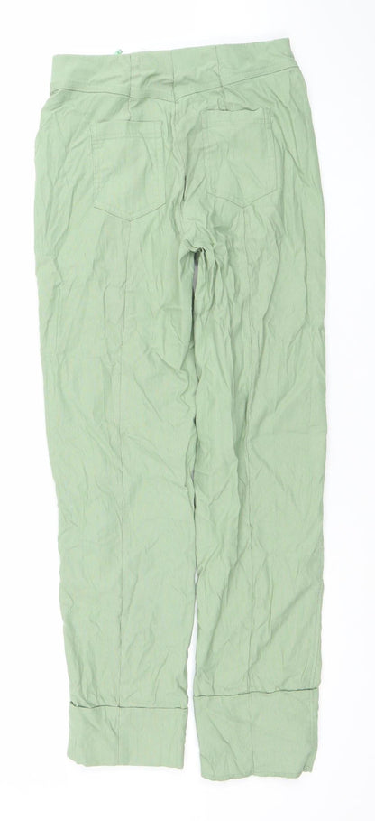 Womens UK Size XS Gallery Regular Fit CasualTravel Green Trousers