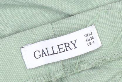 Womens UK Size XS Gallery Regular Fit CasualTravel Green Trousers