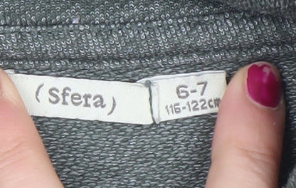 Sfera Boys Grey College Division Pullover Sweatshirt 6-7 Years