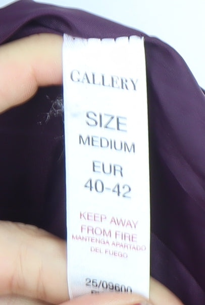 Womens UK Size 12 Gallery Purple Puffer Jacket