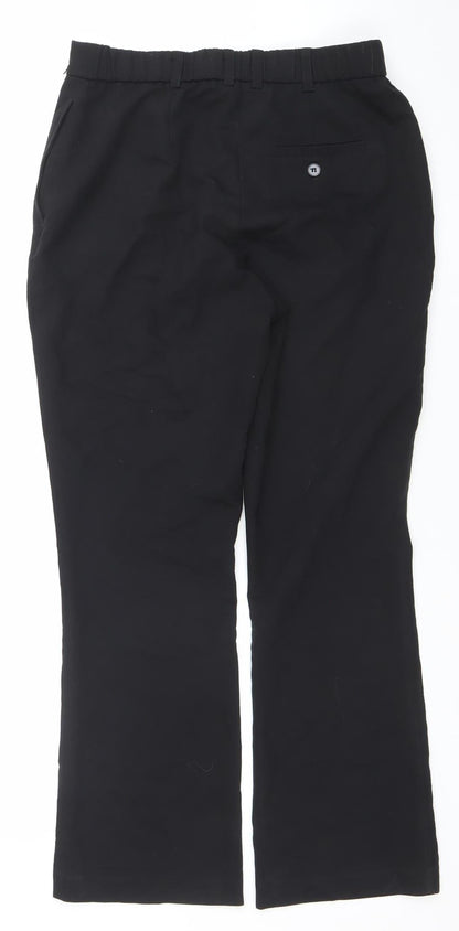 Womens UK Size 10 Dunnes Regular Fit Business Casual Workwear Black Trousers