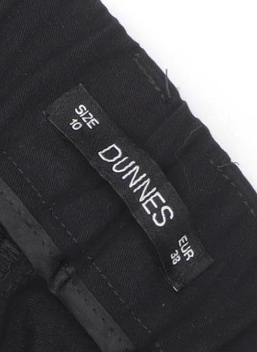 Womens UK Size 10 Dunnes Regular Fit Business Casual Workwear Black Trousers