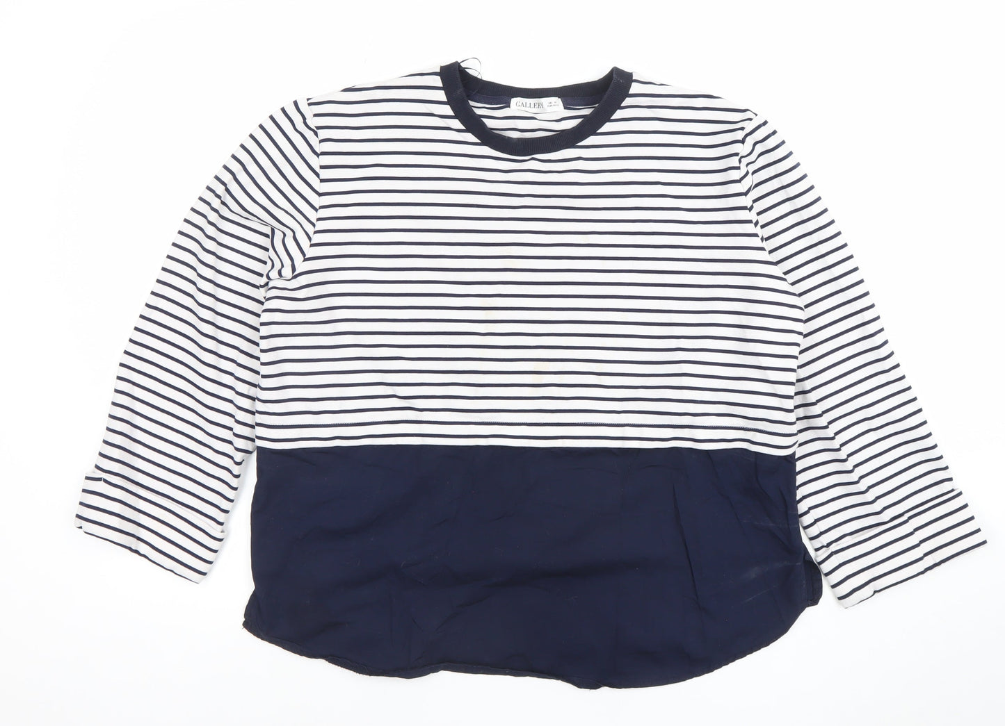 Womens UK Size M Gallery Blue Tunic T-Shirt