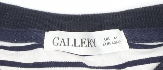 Womens UK Size M Gallery Blue Tunic T-Shirt