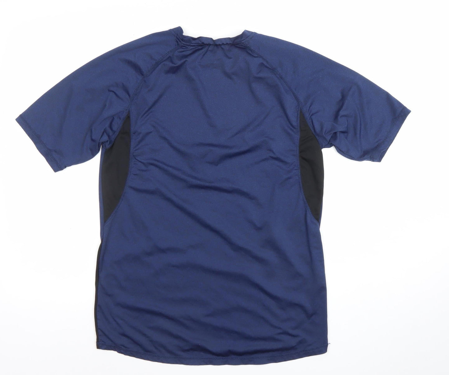 Technolayer Men Blue Short Sleeve Athletic T-Shirt Medium