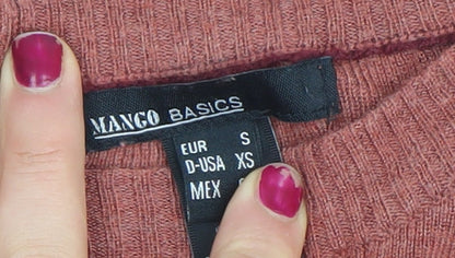 Womens UK Size 8 Mango Brown Pullover Jumper