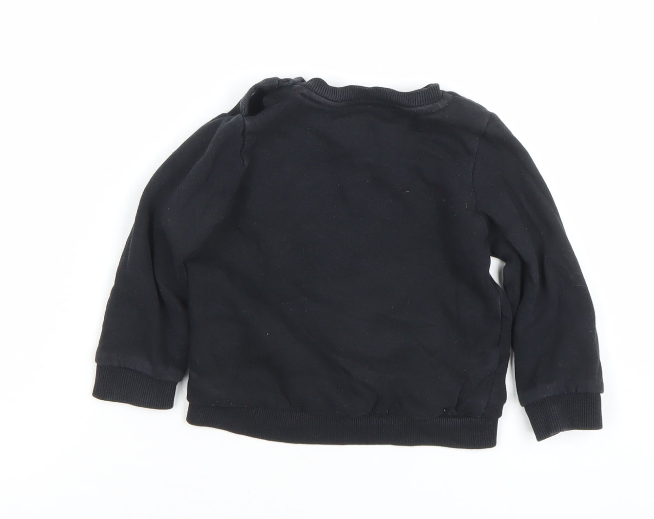 Disney Baby Donald Duck Black Long Sleeve Pullover T-Shirt 9-12 Months