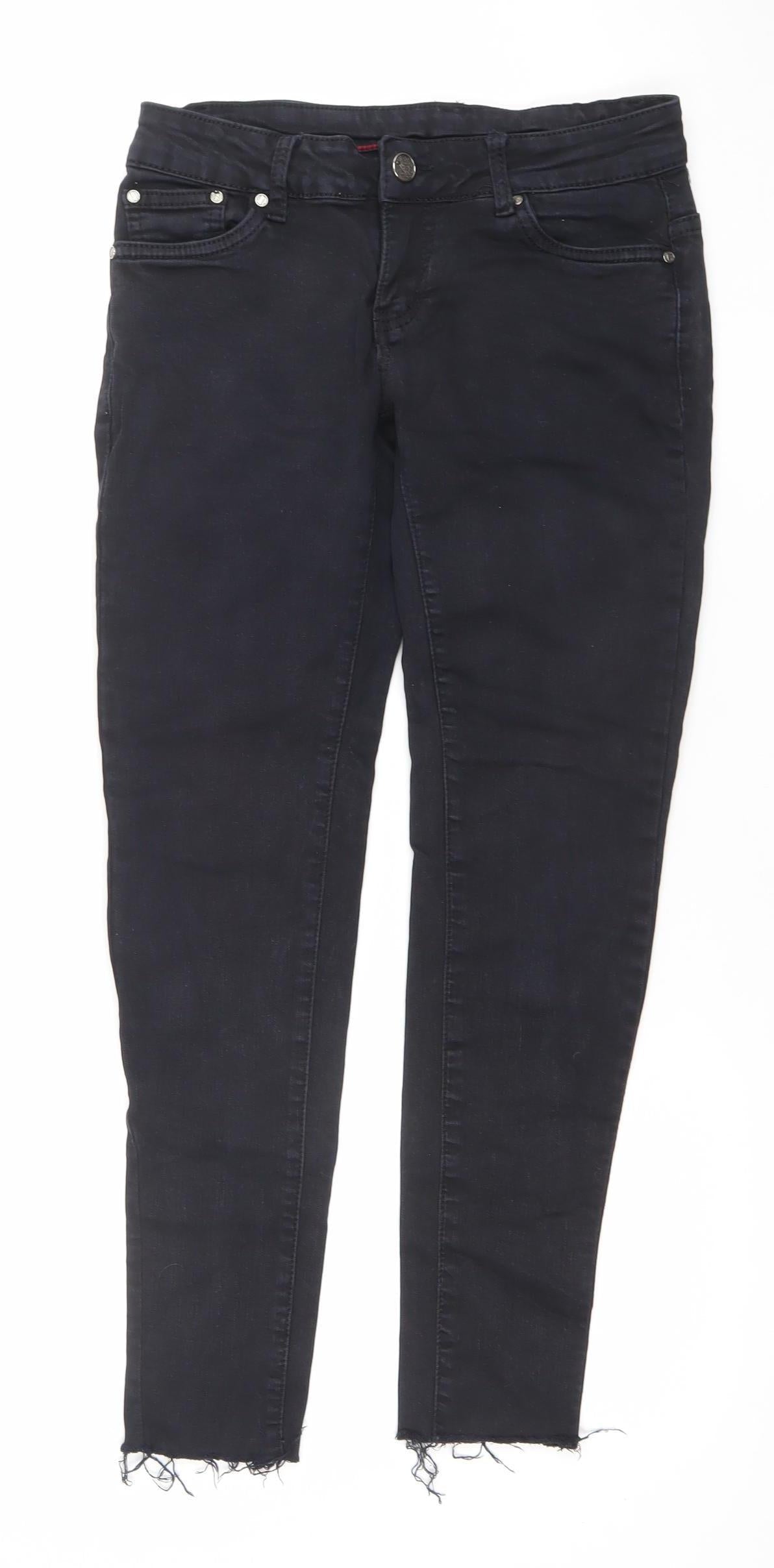 Womens UK Size M Sinsay Slim Fit Skinny Black Jeans