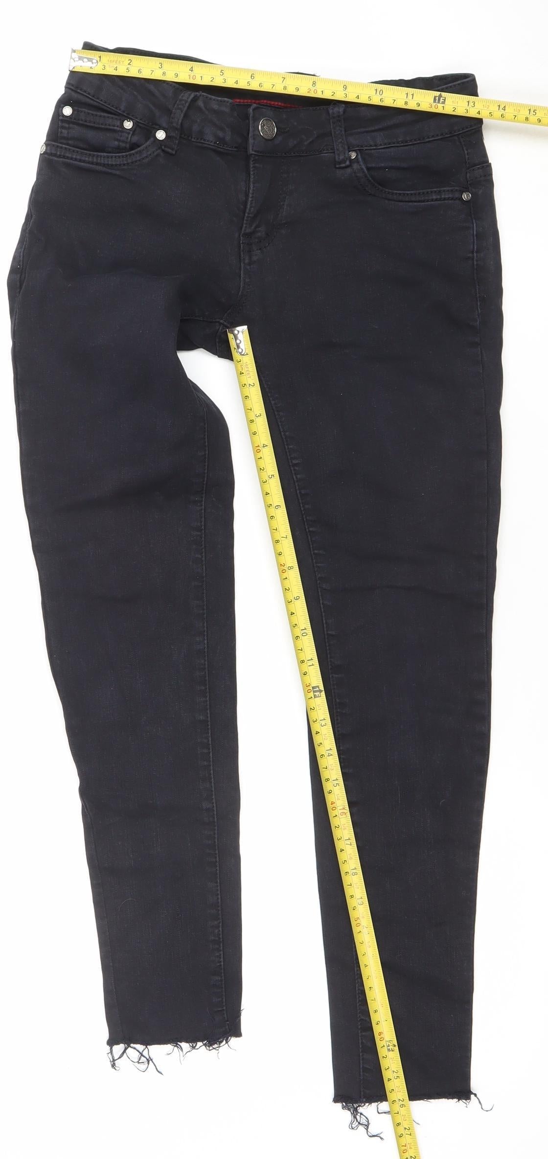 Womens UK Size M Sinsay Slim Fit Skinny Black Jeans
