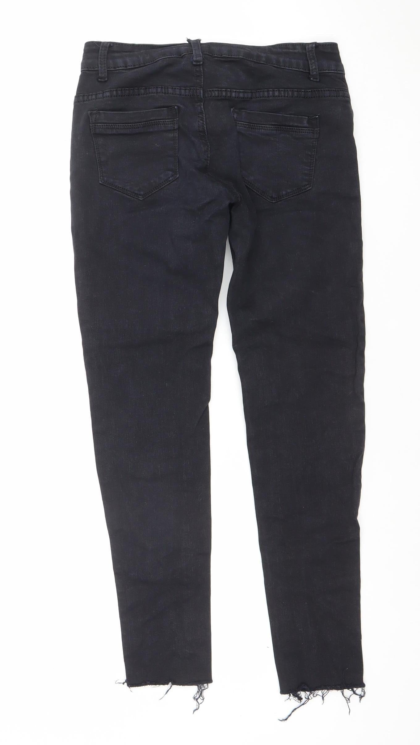 Womens UK Size M Sinsay Slim Fit Skinny Black Jeans