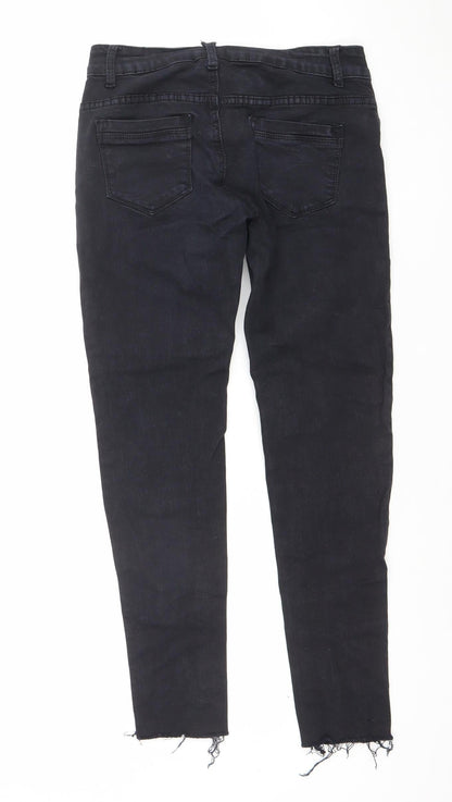 Womens UK Size M Sinsay Slim Fit Skinny Black Jeans