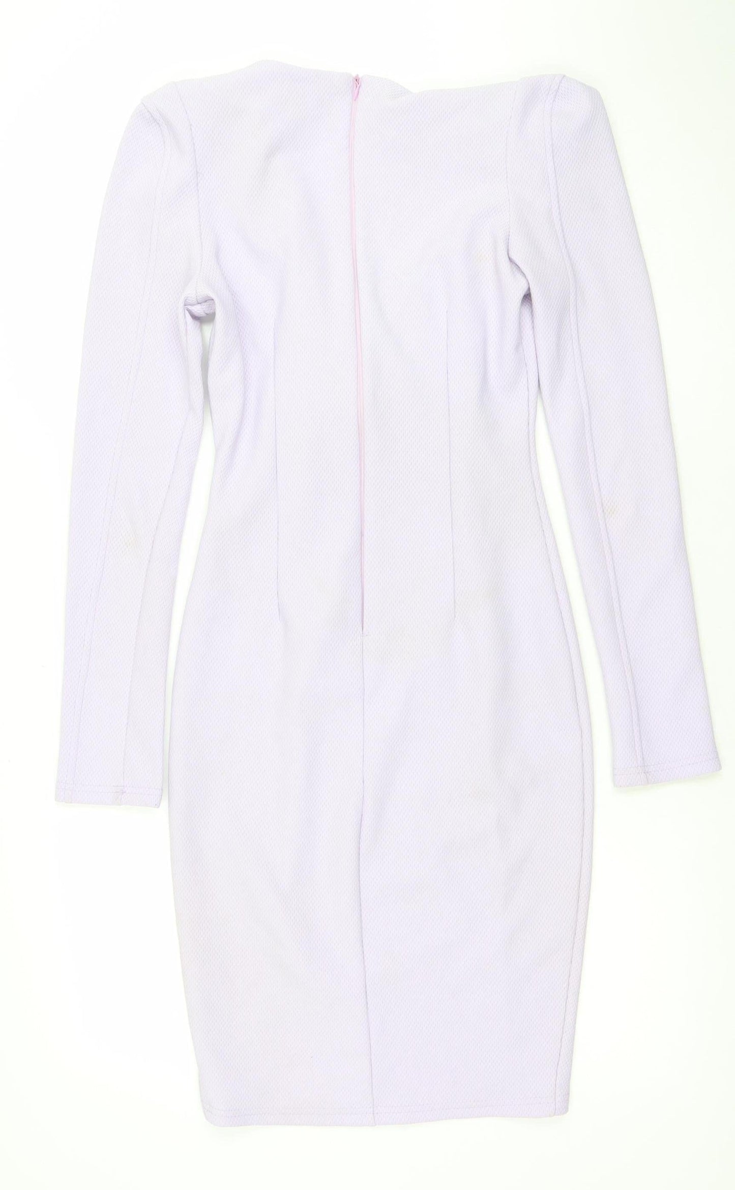 Armani Exchange Women Purple Bodycon Dress Size 8 Long Sleeve