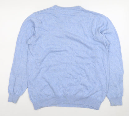 Dunnes Men’s Blue Crew Neck Cotton Jumper Size M