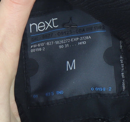 Mens UK Size M NEXT Black Bomber Jacket