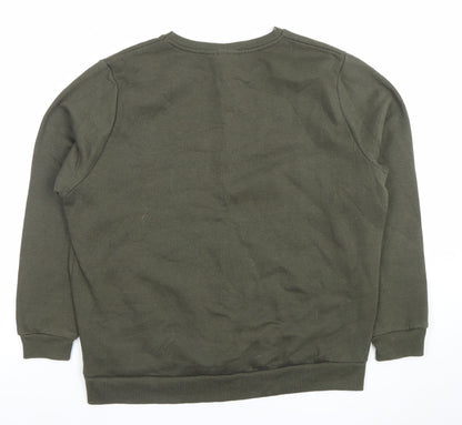 Womens UK Size 16 Batman Green Pullover Sweatshirt