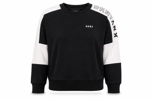 Womens UK Size XS DKNY Black Pullover Sweatshirt
