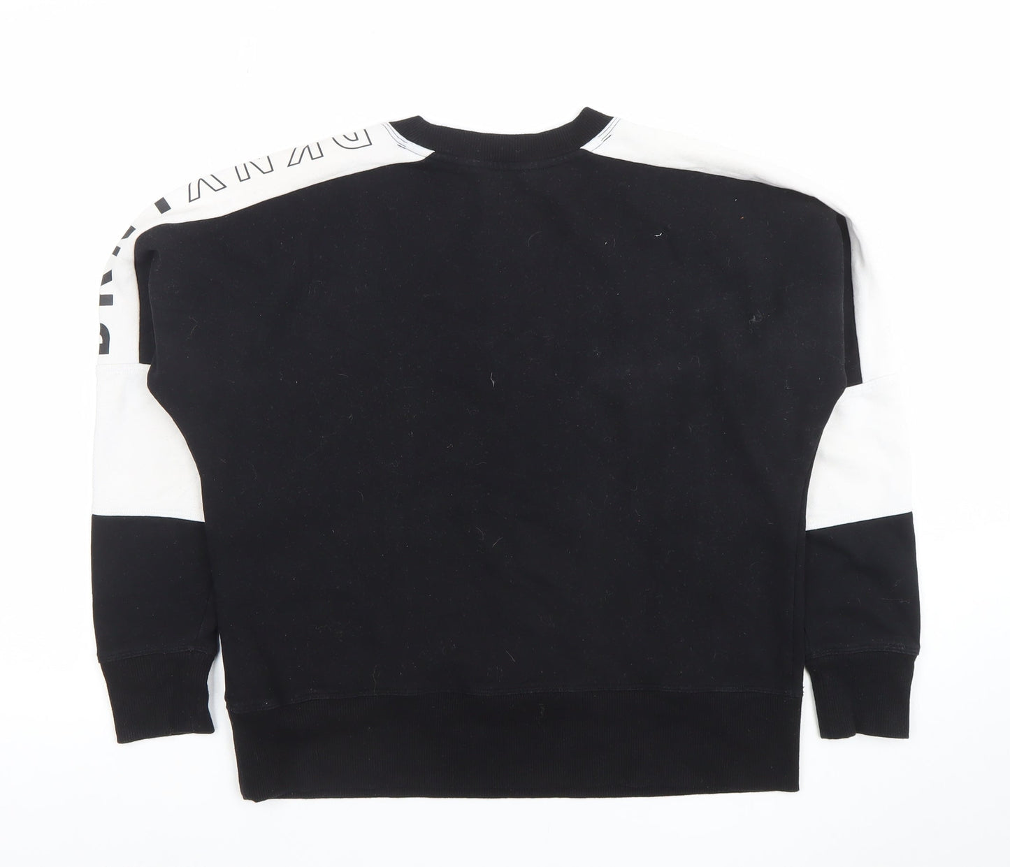 Womens UK Size XS DKNY Black Pullover Sweatshirt
