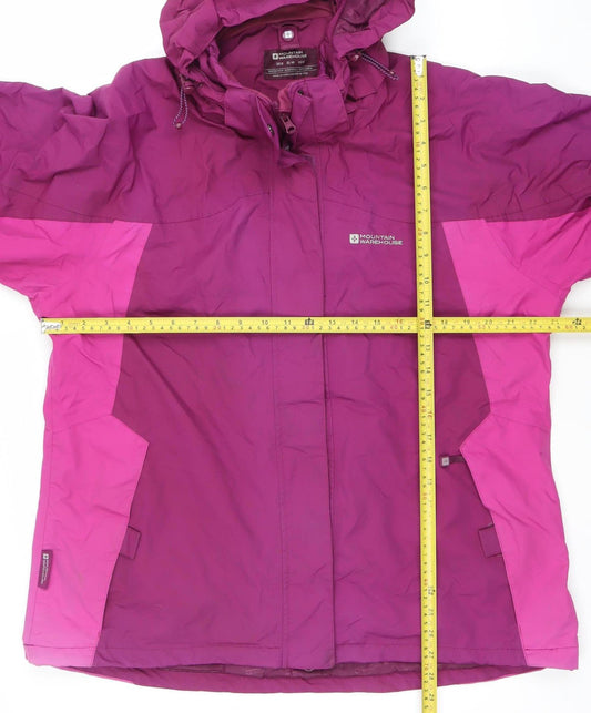 Mountain Warehouse Womens Purple 3-in-1 Waterproof Jacket Size 18