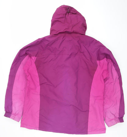 Mountain Warehouse Womens Purple 3-in-1 Waterproof Jacket Size 18