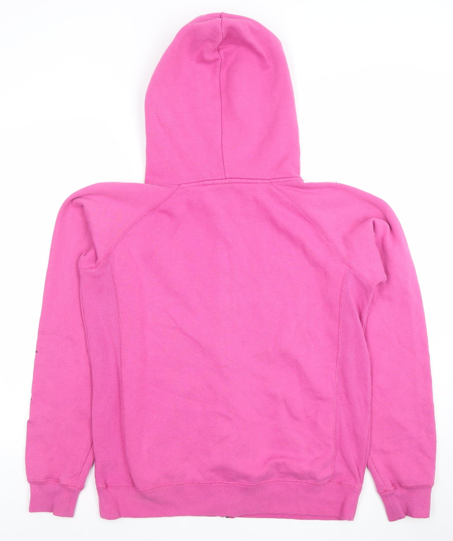Animal Women's Pink Full Zip Hoodie Size 14 Cotton Blend Casual Sweatshirt