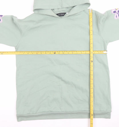 Womens UK Size 12 Avenue Green Pullover Hoodie