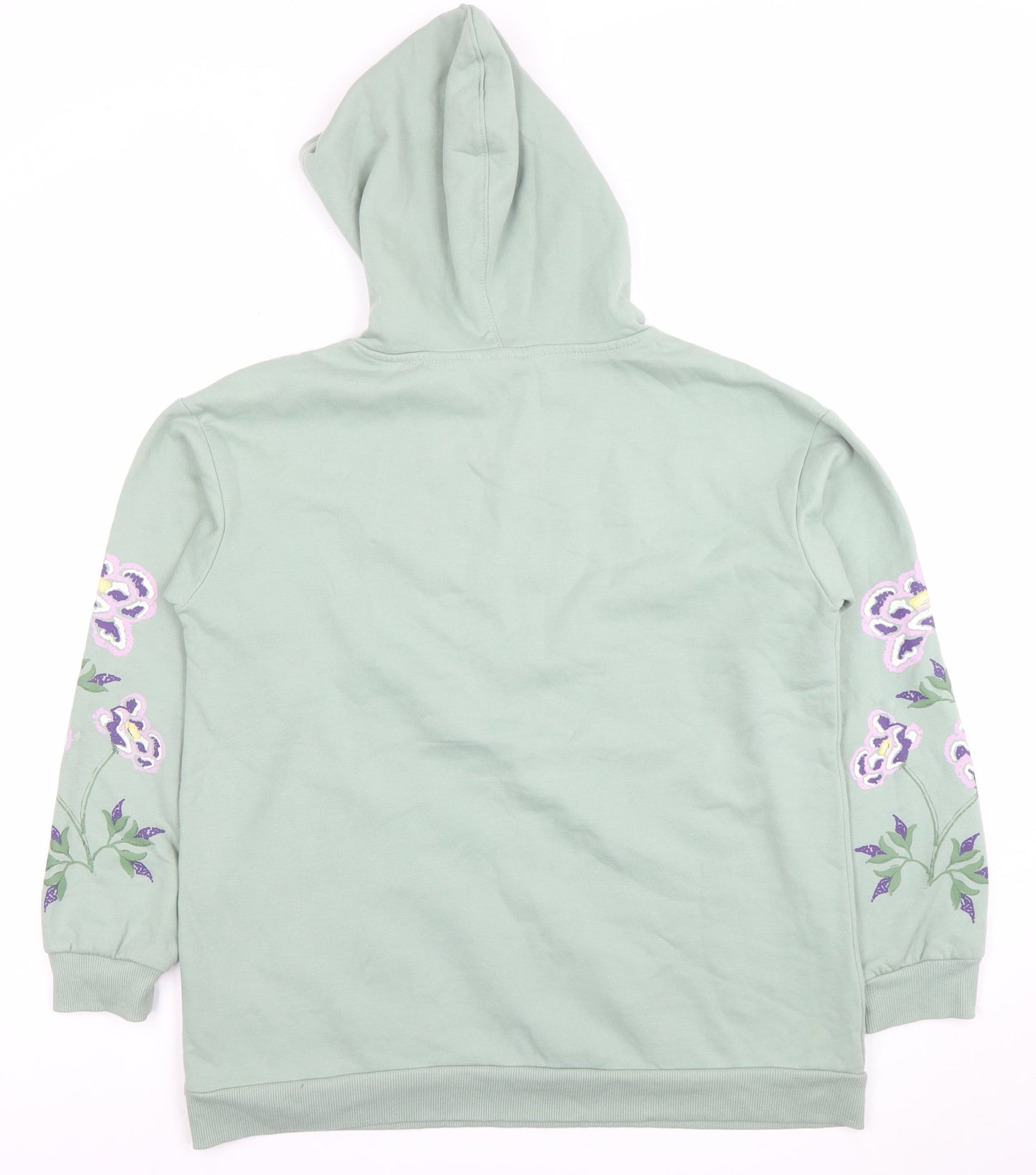 Womens UK Size 12 Avenue Green Pullover Hoodie