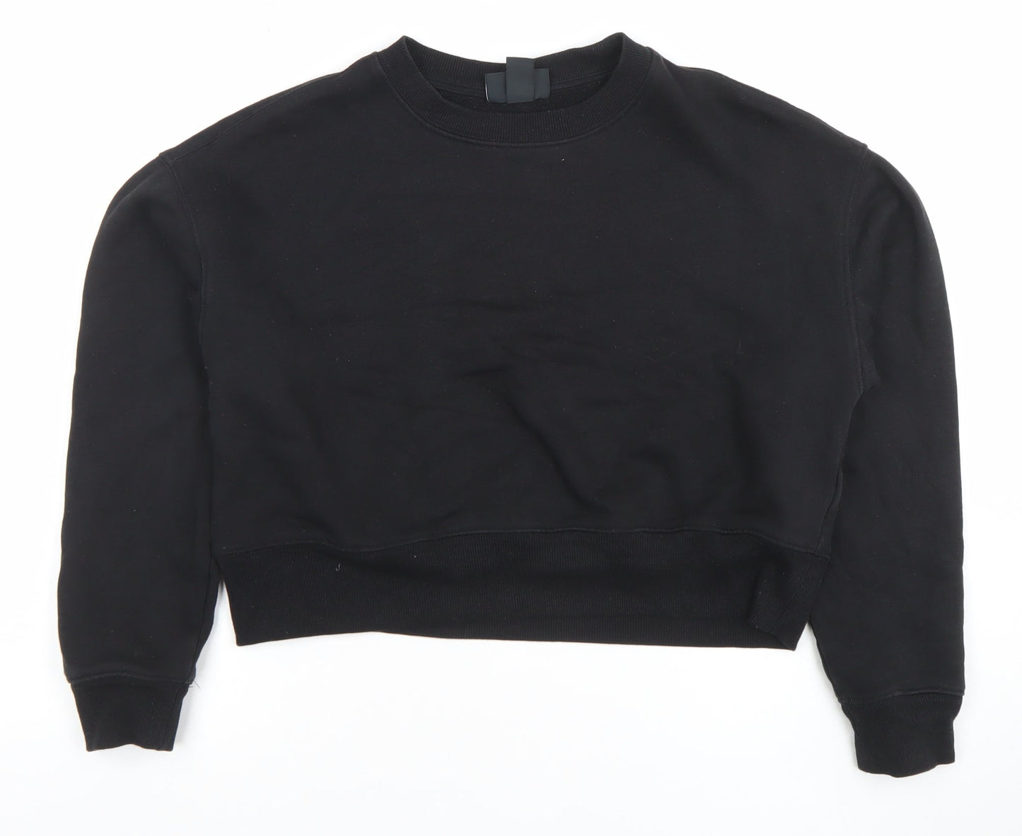 Womens UK Size S Monki Black Pullover Sweatshirt