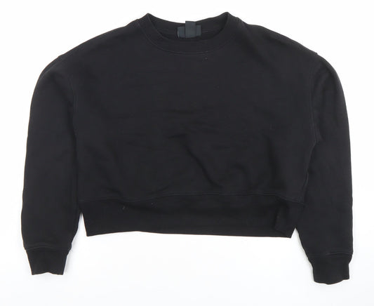 Womens UK Size S Monki Black Pullover Sweatshirt