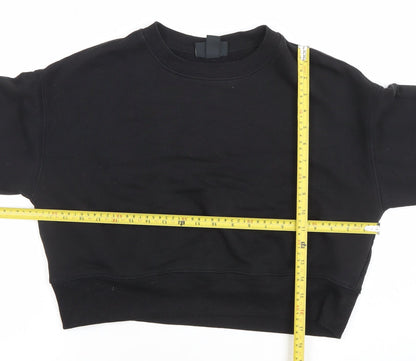 Womens UK Size S Monki Black Pullover Sweatshirt