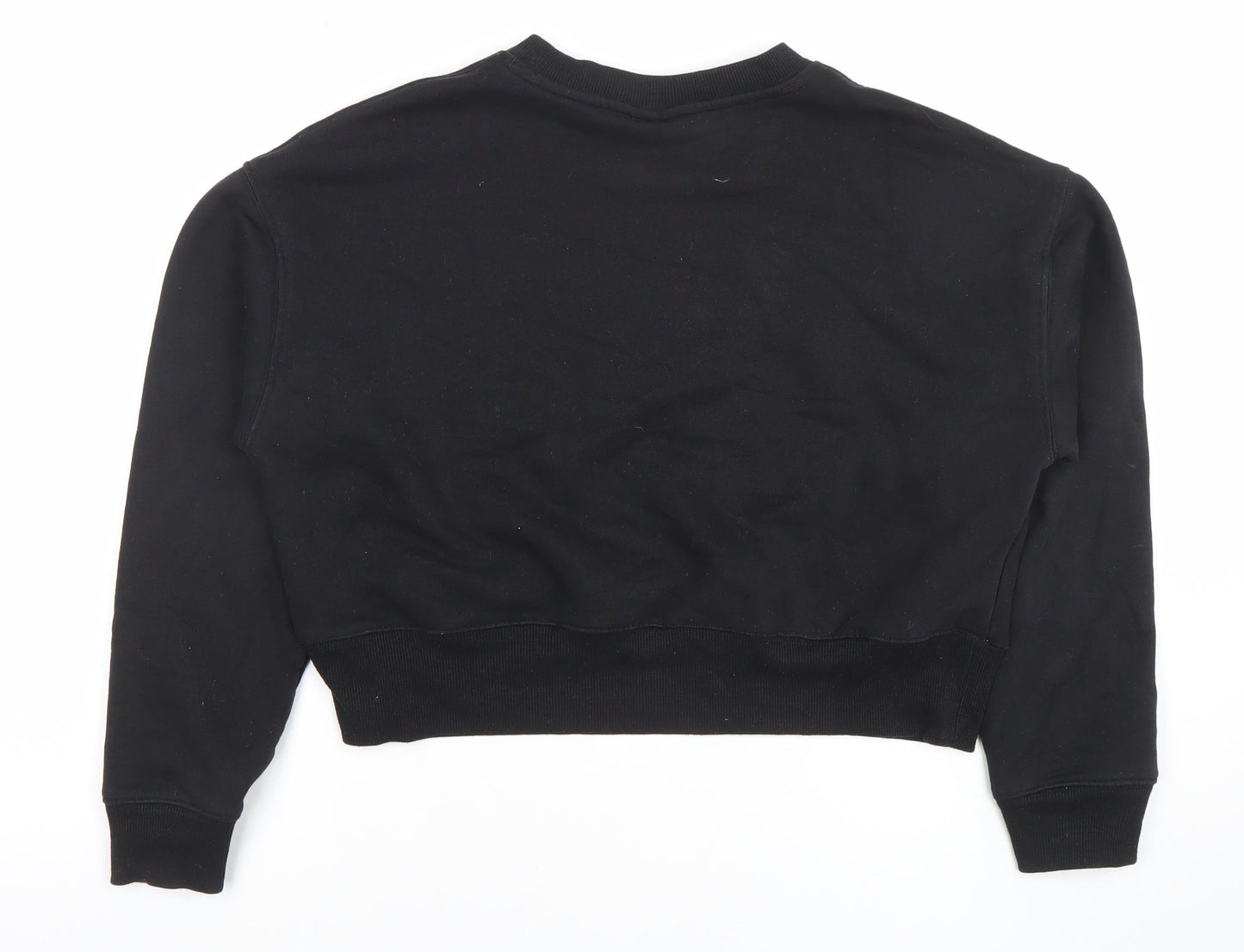 Womens UK Size S Monki Black Pullover Sweatshirt