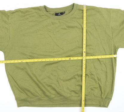 Womens UK Size 2XL Heartbreak Green Pullover Sweatshirt