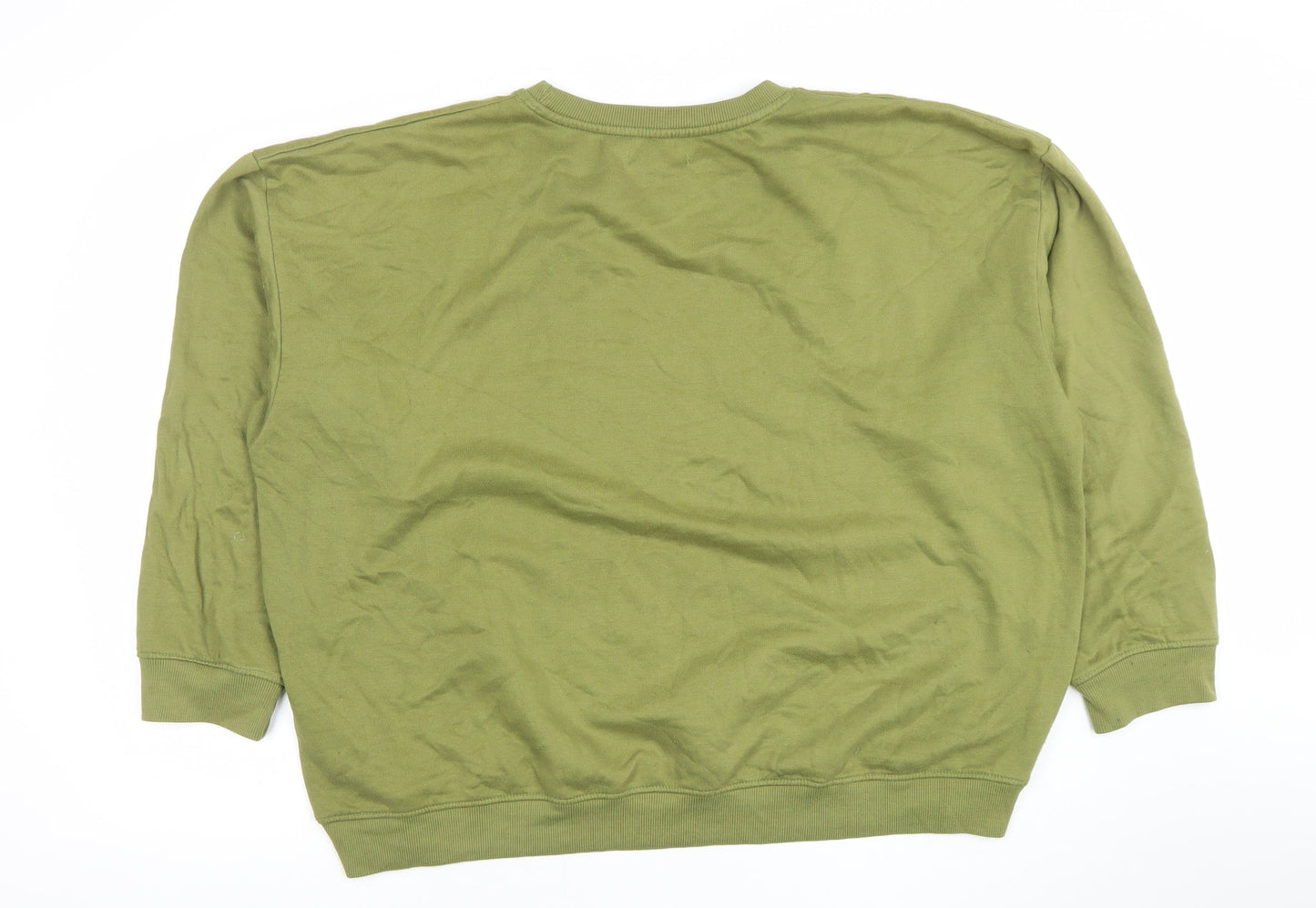 Womens UK Size 2XL Heartbreak Green Pullover Sweatshirt
