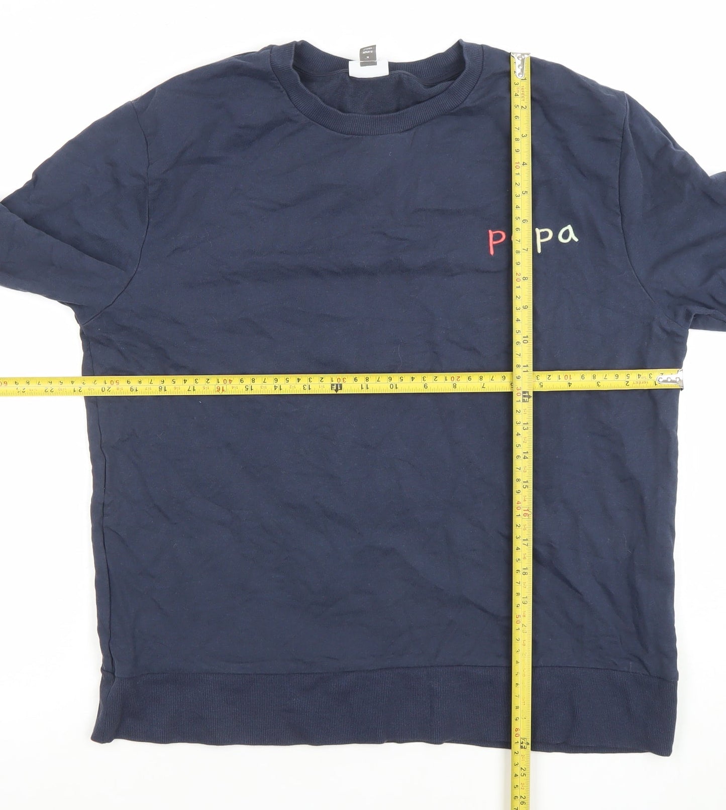 Unisex Adults UK Size M MORI Blue Pullover Sweatshirt