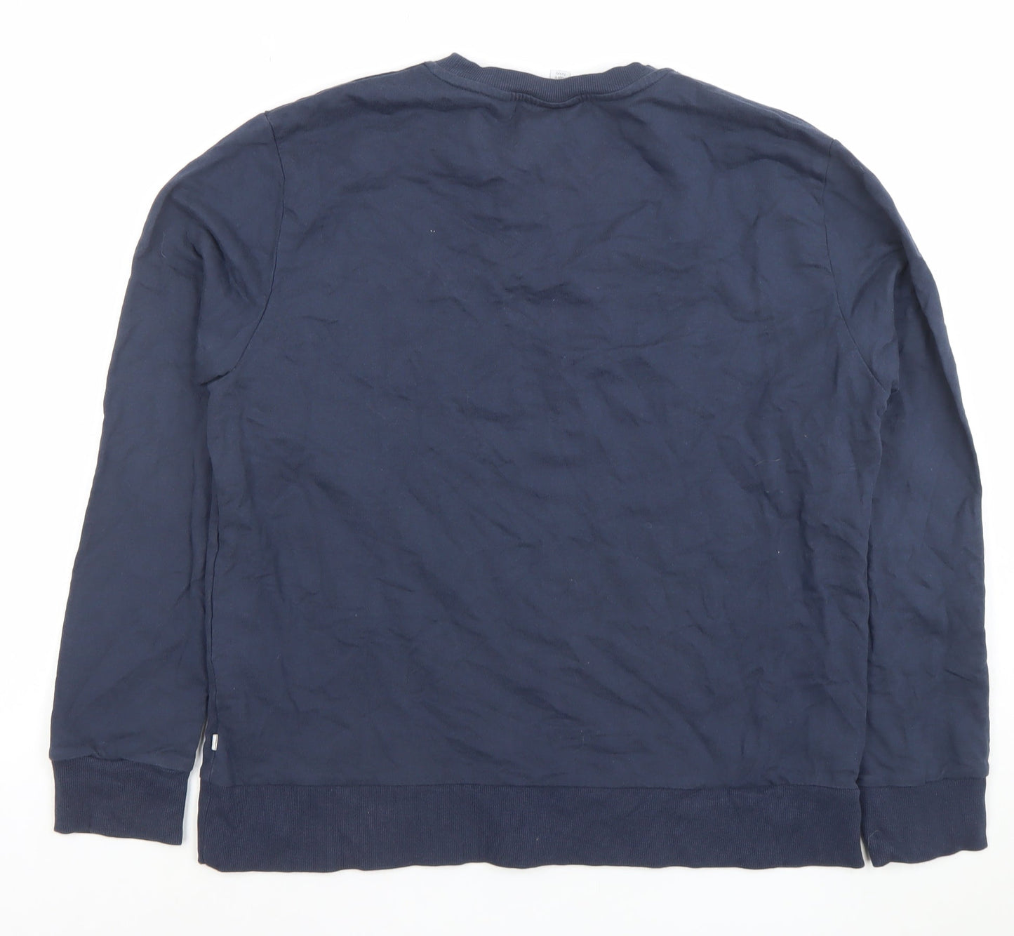 Unisex Adults UK Size M MORI Blue Pullover Sweatshirt