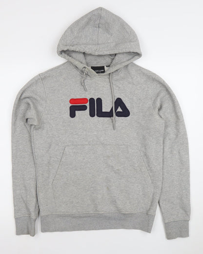 Mens UK Size XS FILA Grey Pullover Hoodie