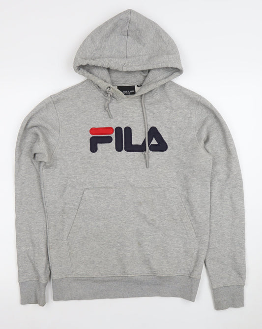 Mens UK Size XS FILA Grey Pullover Hoodie